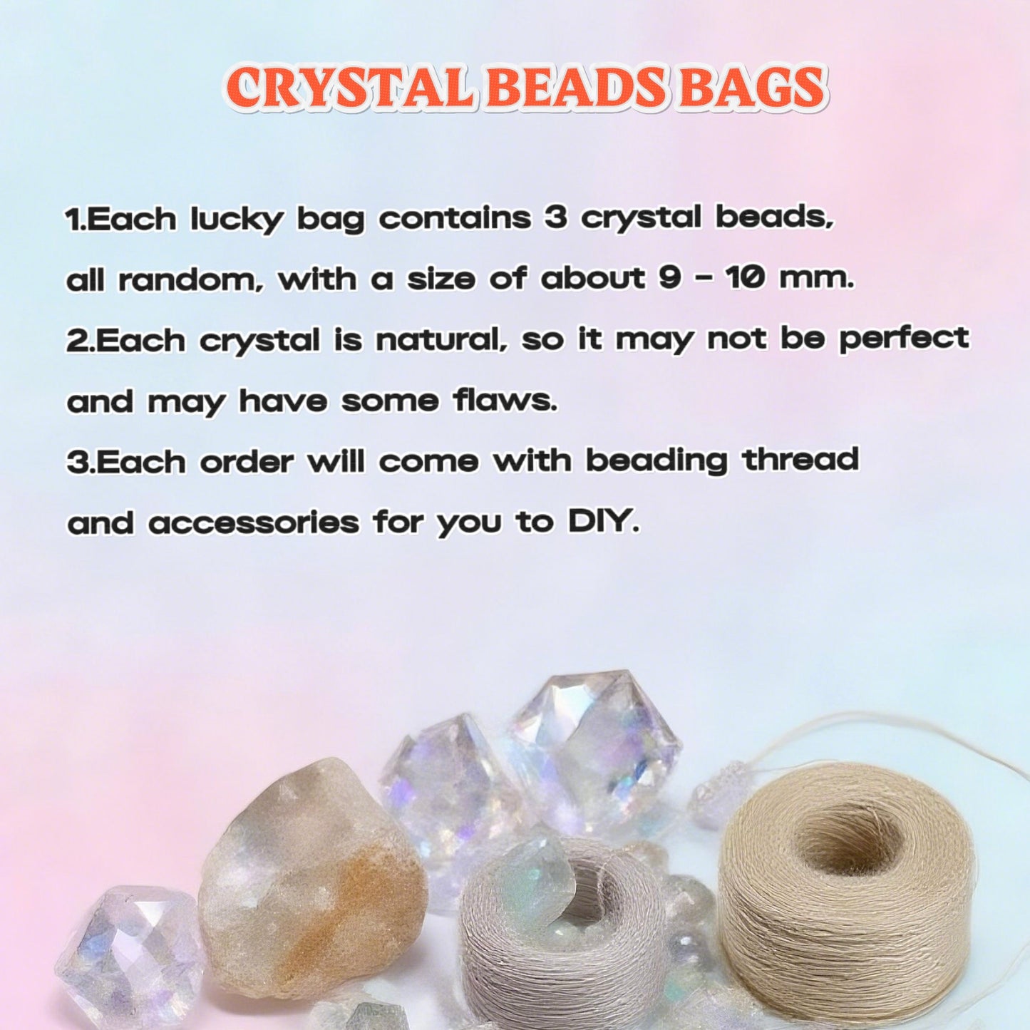 Crystal beads DIY Lucky Bags